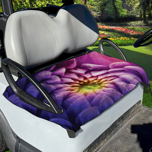 Chrysanthemum Flower Print Golf Cart Seat Cover