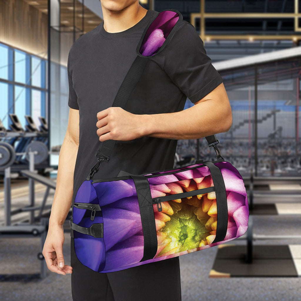 Chrysanthemum Flower Print Gym Bag
