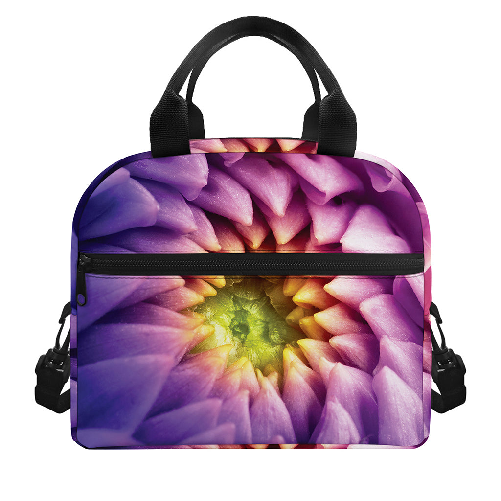 Chrysanthemum Flower Print Insulated Lunch Bag