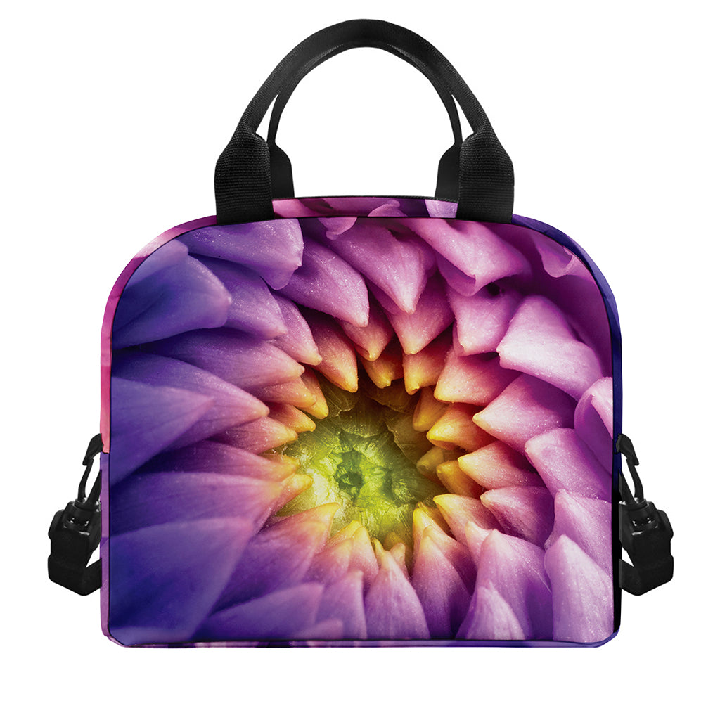 Chrysanthemum Flower Print Insulated Lunch Bag