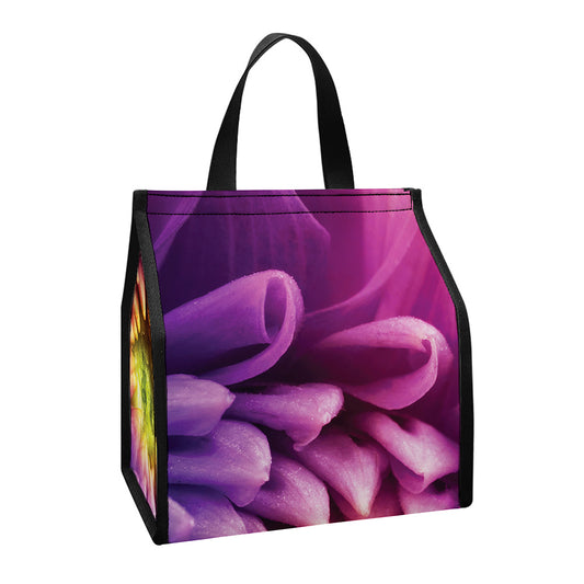 Chrysanthemum Flower Print Insulated Lunch Tote