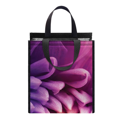 Chrysanthemum Flower Print Insulated Lunch Tote