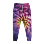 Chrysanthemum Flower Print Jogger Pants