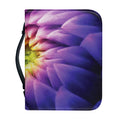 Chrysanthemum Flower Print Leather Bible Cover