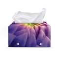 Chrysanthemum Flower Print Leather Tissue Box Cover