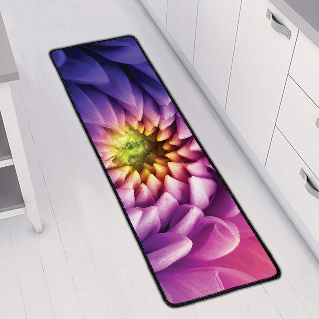 Chrysanthemum Flower Print Long Kitchen Mat