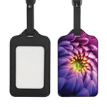 Chrysanthemum Flower Print Luggage Tag