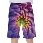 Chrysanthemum Flower Print Men's Beach Shorts