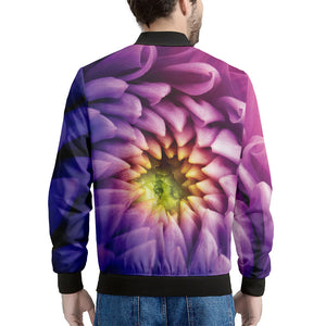 Chrysanthemum Flower Print Men's Bomber Jacket