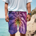 Chrysanthemum Flower Print Men's Cargo Shorts