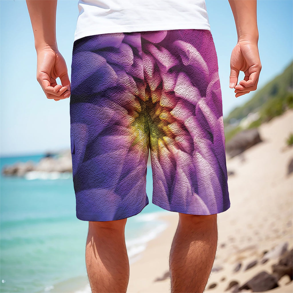 Chrysanthemum Flower Print Men's Cargo Shorts