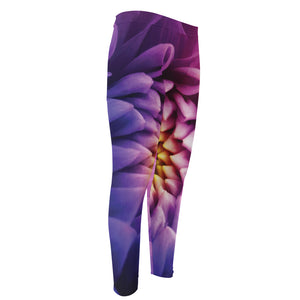 Chrysanthemum Flower Print Men's Compression Pants