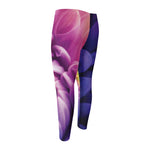 Chrysanthemum Flower Print Men's Compression Pants