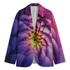 Chrysanthemum Flower Print Men's Cotton Blazer