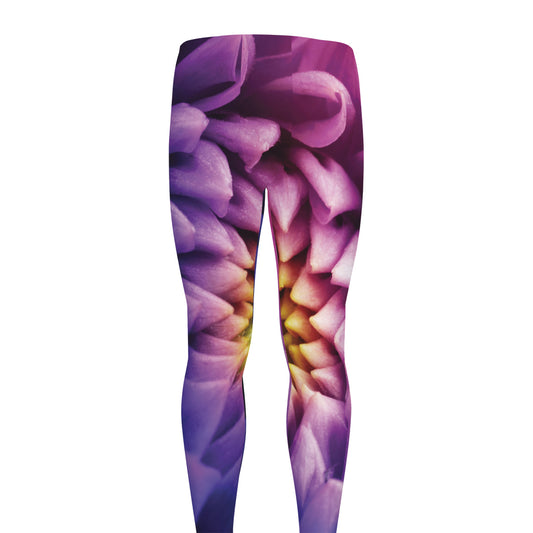 Chrysanthemum Flower Print Men's leggings