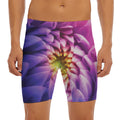 Chrysanthemum Flower Print Men's Long Boxer Briefs
