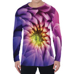 Chrysanthemum Flower Print Men's Long Sleeve T-Shirt