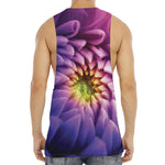 Chrysanthemum Flower Print Men's Muscle Tank Top