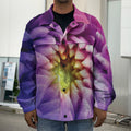 Chrysanthemum Flower Print Men's Shirt Jacket