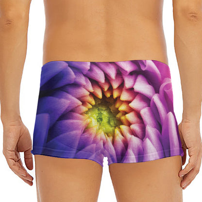 Chrysanthemum Flower Print Men's Short Boxer Briefs