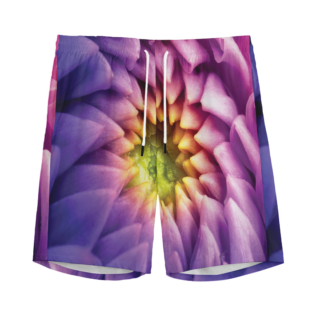 Chrysanthemum Flower Print Men's Sports Shorts
