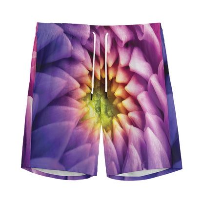 Chrysanthemum Flower Print Men's Sports Shorts