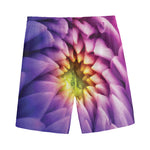 Chrysanthemum Flower Print Men's Sports Shorts