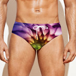 Chrysanthemum Flower Print Men's Swim Briefs