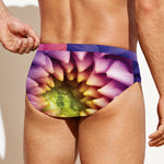 Chrysanthemum Flower Print Men's Swim Briefs