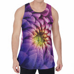 Chrysanthemum Flower Print Men's Velvet Tank Top