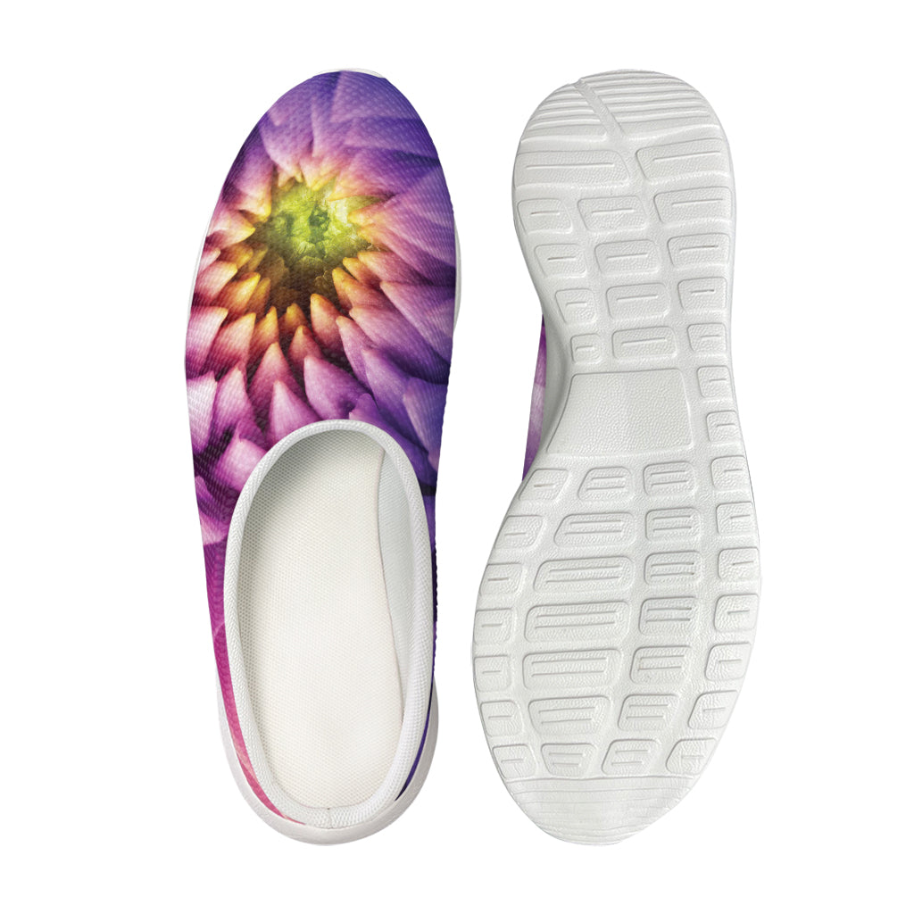 Chrysanthemum Flower Print Mesh Casual Shoes