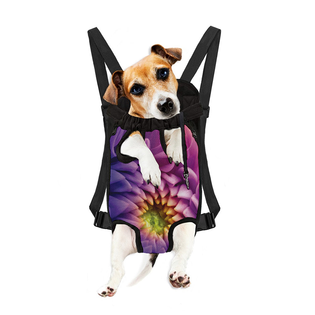 Chrysanthemum Flower Print Pet Carrier Backpack