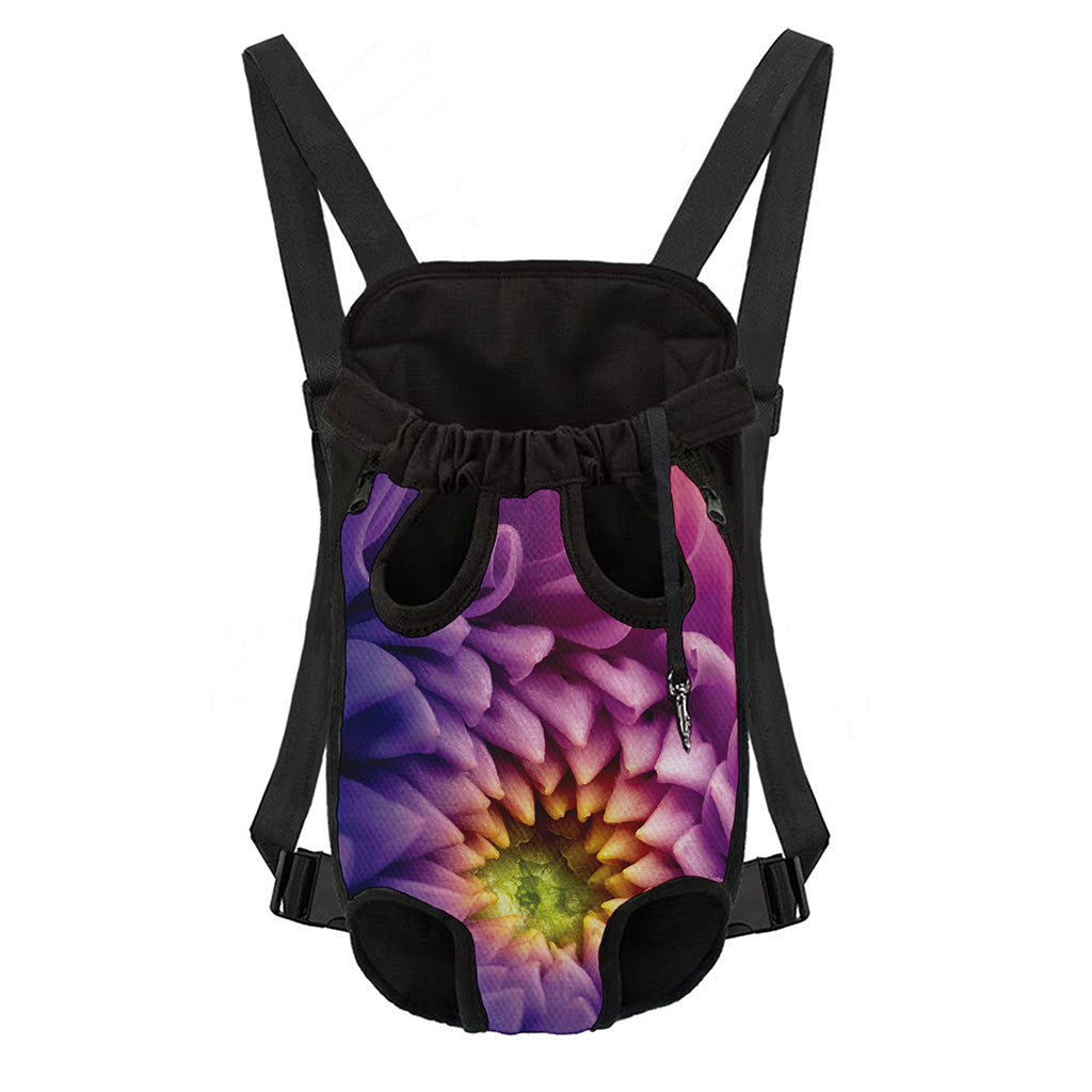 Chrysanthemum Flower Print Pet Carrier Backpack