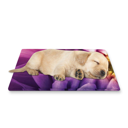 Chrysanthemum Flower Print Pet Cooling Mat Cover