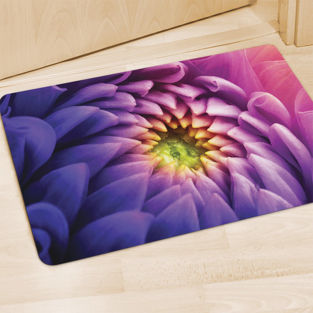 Chrysanthemum Flower Print Polyester Doormat