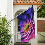 Chrysanthemum Flower Print Polyester Flag
