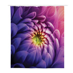 Chrysanthemum Flower Print Polyester Shower Curtain