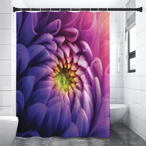 Chrysanthemum Flower Print Premium Shower Curtain