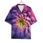 Chrysanthemum Flower Print Rayon Hawaiian Shirt