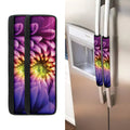 Chrysanthemum Flower Print Refrigerator Handle Covers