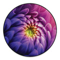 Chrysanthemum Flower Print Round Floor Mat