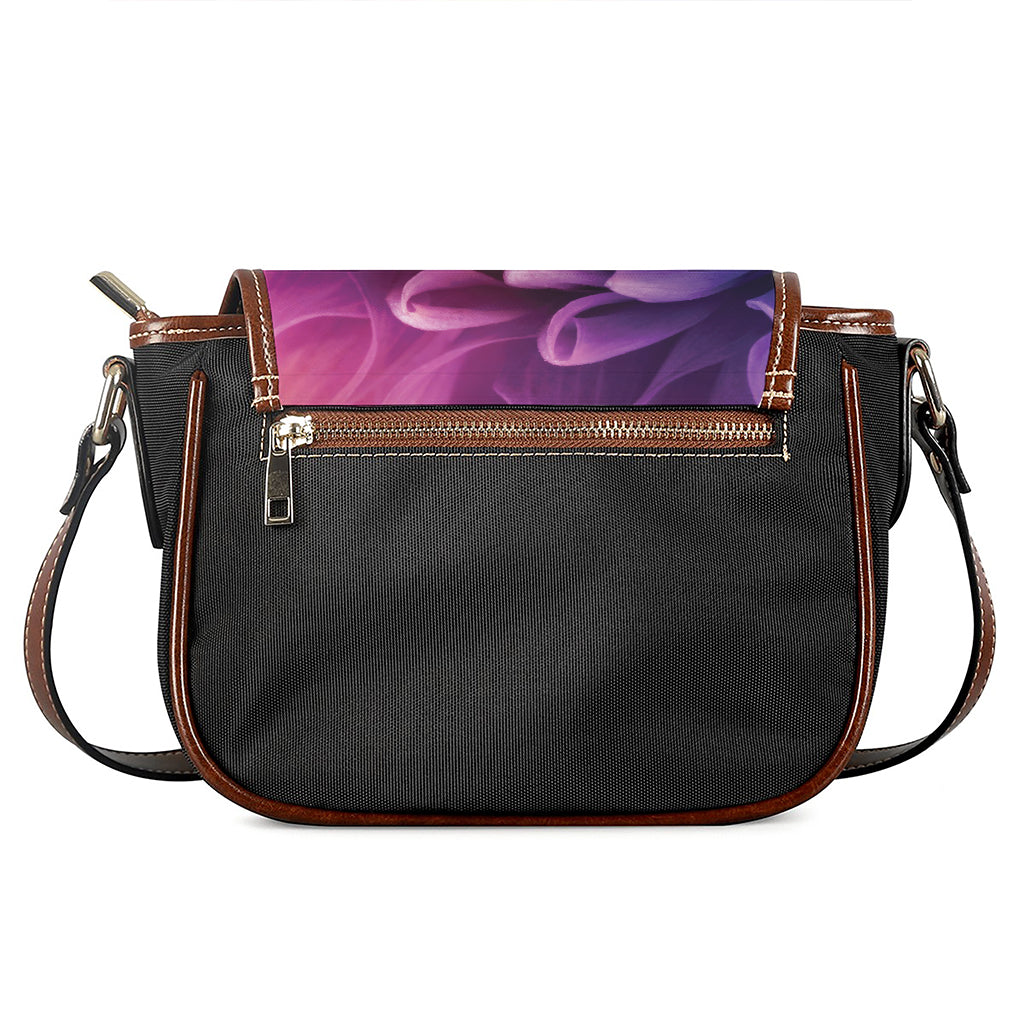 Chrysanthemum Flower Print Saddle Bag