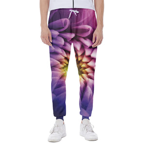 Chrysanthemum Flower Print Scuba Joggers