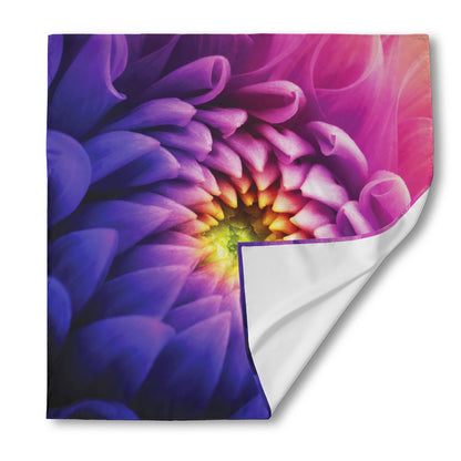 Chrysanthemum Flower Print Silk Bandana
