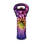 Chrysanthemum Flower Print Single Neoprene Wine Tote