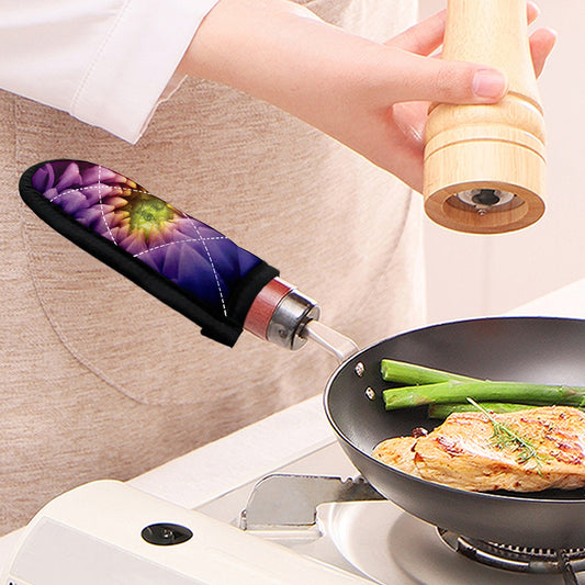 Chrysanthemum Flower Print Skillet Handle Cover