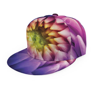 Chrysanthemum Flower Print Snapback Cap