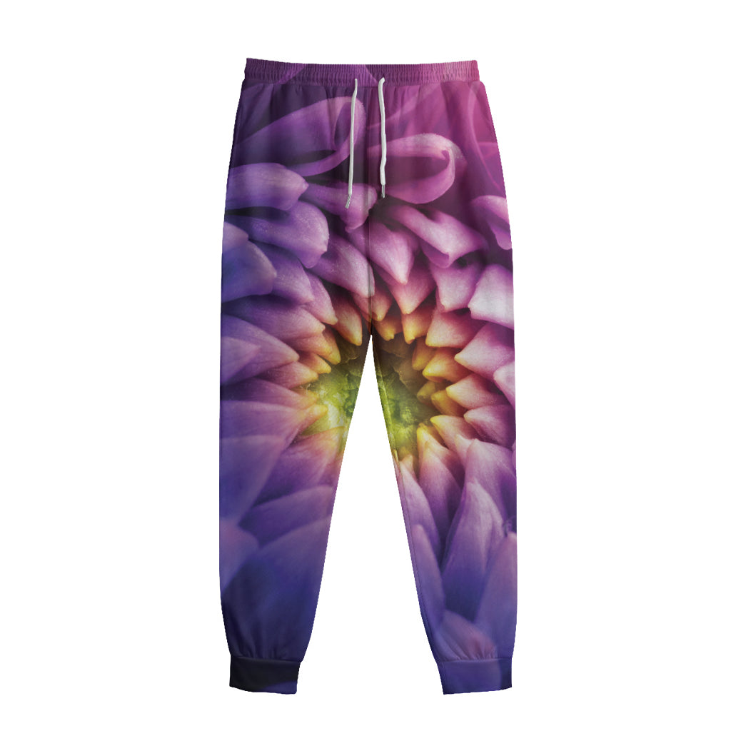 Chrysanthemum Flower Print Sweatpants