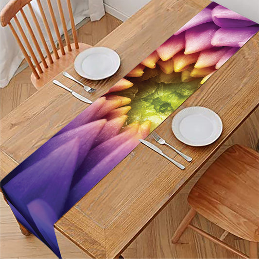 Chrysanthemum Flower Print Table Runner