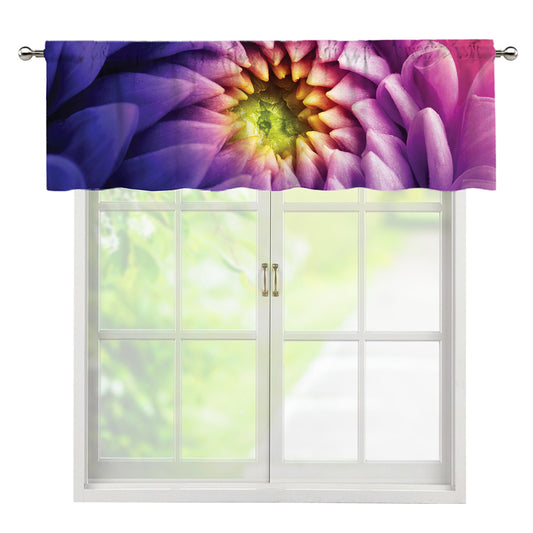 Chrysanthemum Flower Print Window Valance